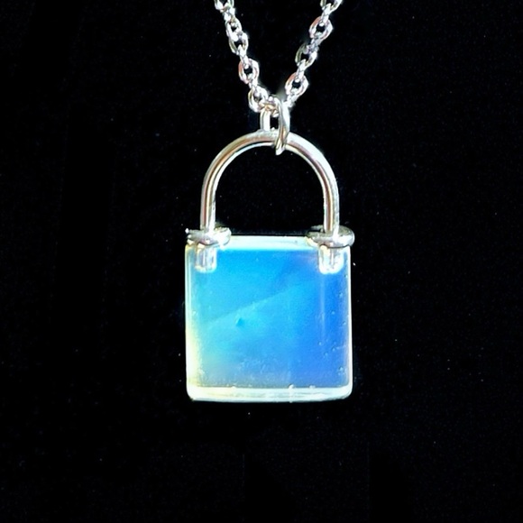 Jewelry - Opalite Lock Necklace